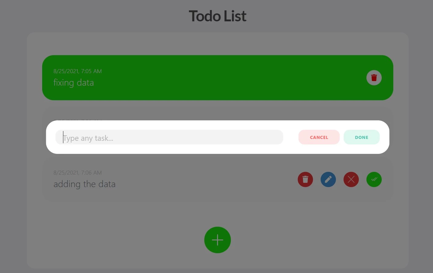 todo list project